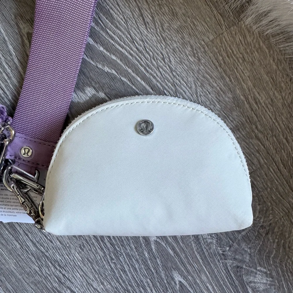 🍋💞LULULEMON  Dual Pouch Wristlet Wallet- Lavender Lux/Light Ivory/Goodnight Plum